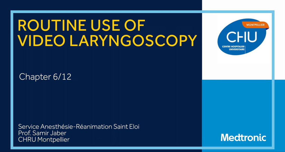 MDT_RMS_EMEA's tweet photo. "During difficult #intubations, we've already been able to achieve a reduction in the use of hyperangulated blades(...) from 6% to 3%."
Learn from @CHU_Montpellier #anaesthesia team about the advantages of #VL routine use:https://t.co/a4kMbdh0mQ
Learn more:https://t.co/EaSUE84Afo https://t.co/Ue1jYO8Aly