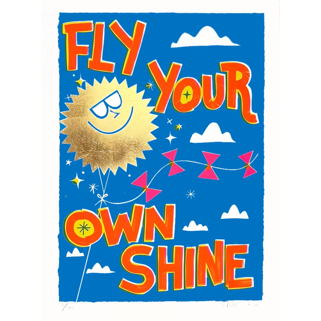 printclublondon's tweet photo. Fly Your Own Shine by David Newton, Edition of 100, £175

https://t.co/Jxliest9wT

#printclublondon #davidnewton #flyyourownshine #goldfoil #silverfoil #handfinishing #screenprint #artiststudio #screenprintingstudio #buyartonline #affordableart #limitededition https://t.co/Egqh3F2K0h