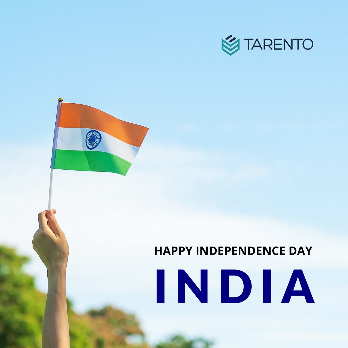 tarentogroup's tweet photo. Happy Independence Day, #India! ๐ฎ๐ณ
#75YearsofIndependence #AzadiKaAmritMahotsav #IndependenceDay #HappyIndependenceDay #TarentoGroup #Tarento #BetterTomorrow https://t.co/XmIqOZ59Dn