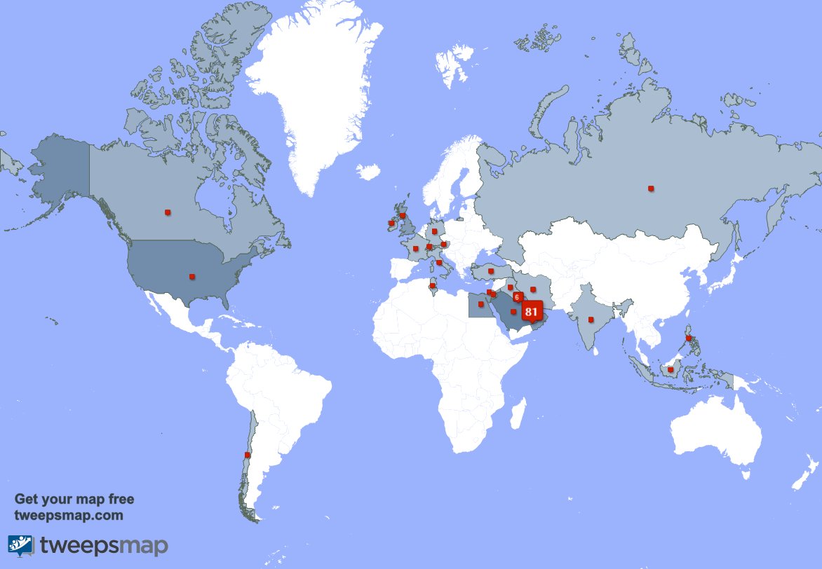 7OSANY's tweet image. I have 2 new followers from UAE last week. See tweepsmap.com/!7OSANY