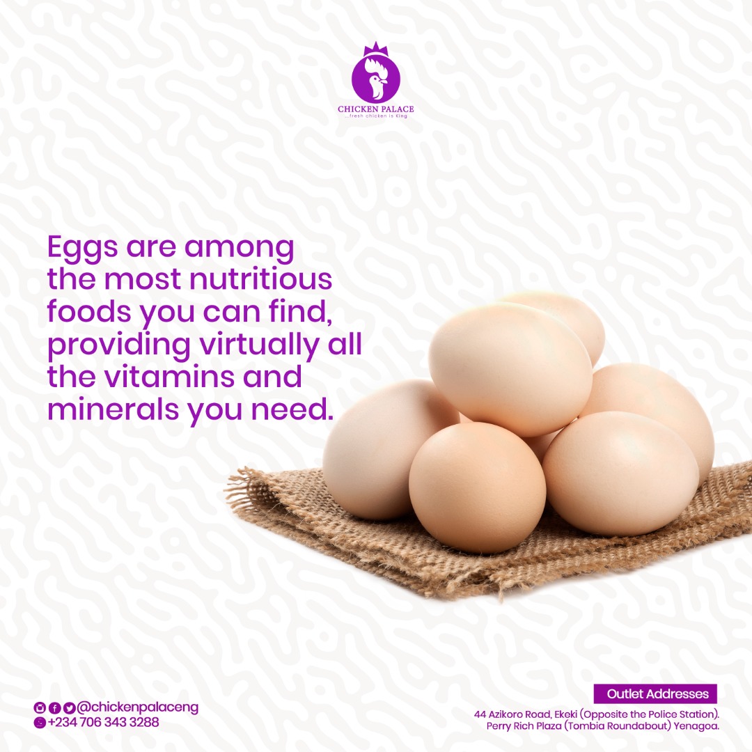 ChickenPalaceNG's tweet photo. Eggs are one of the few foods that should be classified as “superfoods.”

They are loaded with nutrients, some of which are rare in the modern diet.

#BreakingNews #egg #chicken https://t.co/PYS1zCaXeT