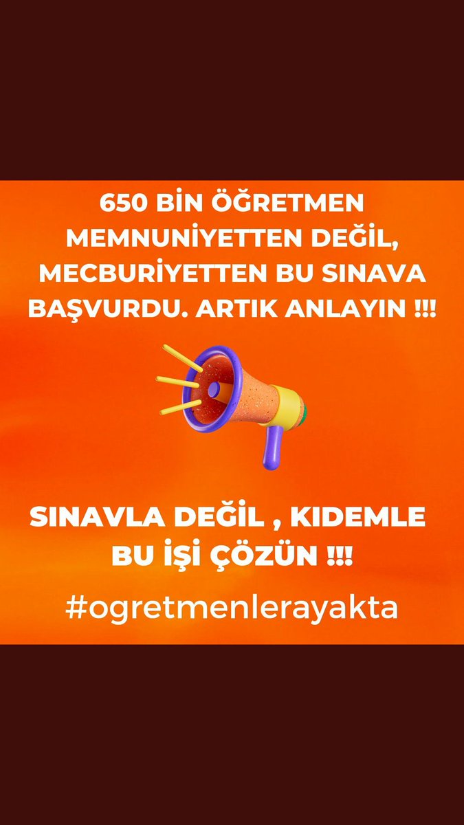haticesevil13's tweet photo. #ogretmenlerayakta
1 milyona yakin eğitim neferi haykırıyor kariyer değil ekonomik iyilestirmeye ihtiyacımız var. https://t.co/140J6j3IcT