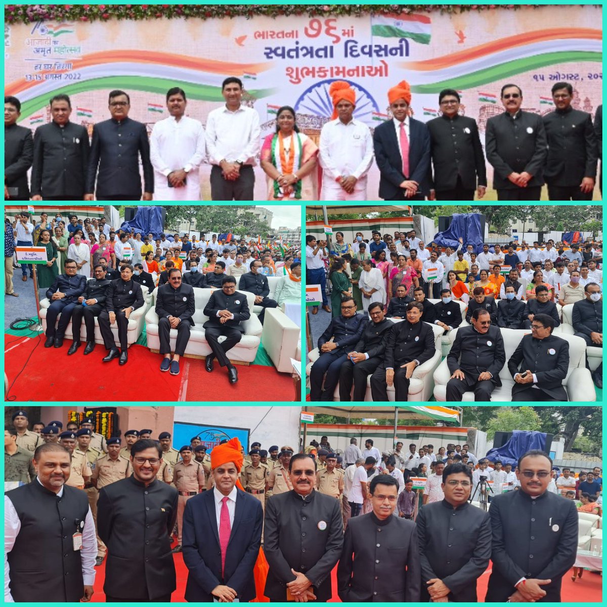 स्वतंत्रता दिवस की हार्दिक शुभकामनाएँ एवं बधाइयाँ 💐  🇮🇳जय हिंद - जय भारत 🇮🇳 #IndependenceDay #IndiaAt75  #India <a href="/AmdavadAMC/">Amdavad Municipal Corporation</a> <a href="/HiteshBarotBJP/">Hitesh Barot</a> <a href="/Kiritbhai_/">Mayor Amdavad</a>