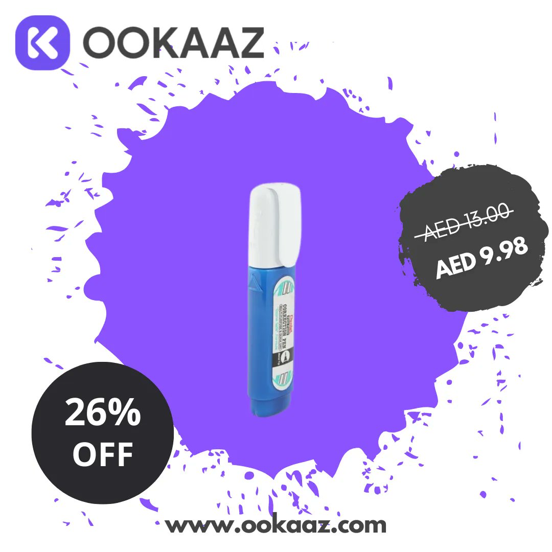 get 23% off on FINE POINT CORRECTION PEN  on buff.ly/3D41qlr 
FINE POINT CORRECTION PEN  buff.ly/3Qrg7nR  
.
.
.
#uaeschool  #uaeschools  #uaeschoolscup  #dubaischool  #dubaischools #uaelife #dxblife #dubaigirls #dubaigirl #dubaiwomen #uaeonlineshopping