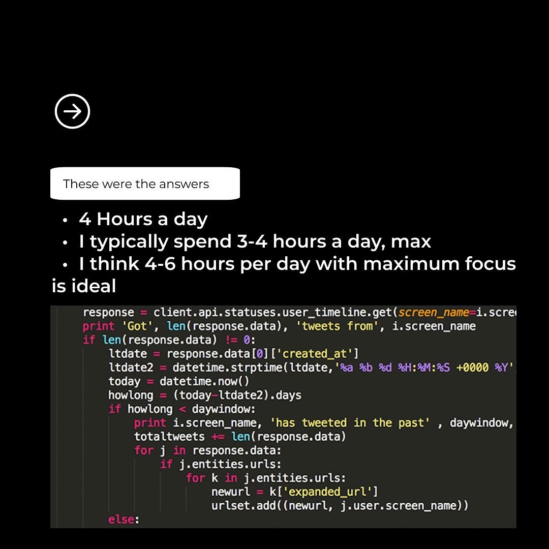 How long do you code in a day? 

#programming #programmer #programmerlife #coding #webdeveloent #developer #100daysofcode #python #javascript #softwaredeveloper #backenddeveloper #frontenddeveloper #coderslife #tercih2022 #100daysofcodechallenge
