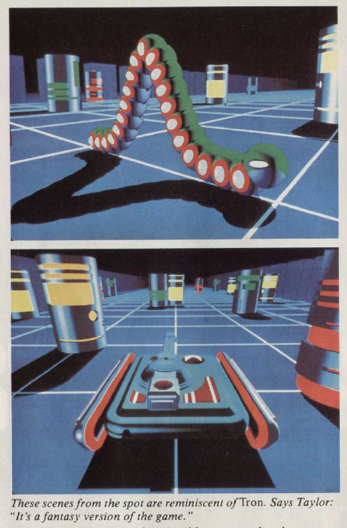 TakodanTweets's tweet photo. 1983 concepts for an ad of the game 'Worm War 1' by #SiriusSoftware on #Atari2600, that were meant to look like #Tron. Someone should totally make a game that has the old Tron esthetic. https://t.co/4oranI0CJz