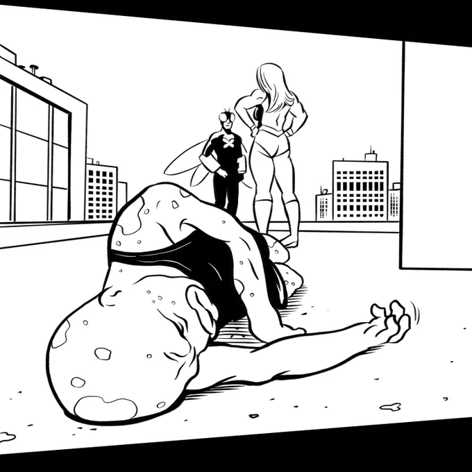 WIP A couple panels from SpandEx episode 3. Coming soon! Read episodes 1 &amp; 2 on Webtoon today!

https://t.co/biVppBDT80 