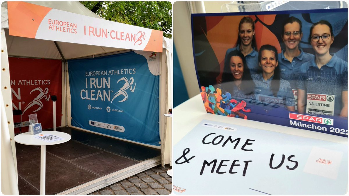 FlorenceParis20's tweet photo. DAY 1️⃣ ! @IrunClean team is ready ! Come to meet us to get insights &amp; advices about Anti-doping 💪🏼🌿

📍North West entrance Olympiastadion 

#antidoping #Munich2022 https://t.co/rUpqNU3lKj