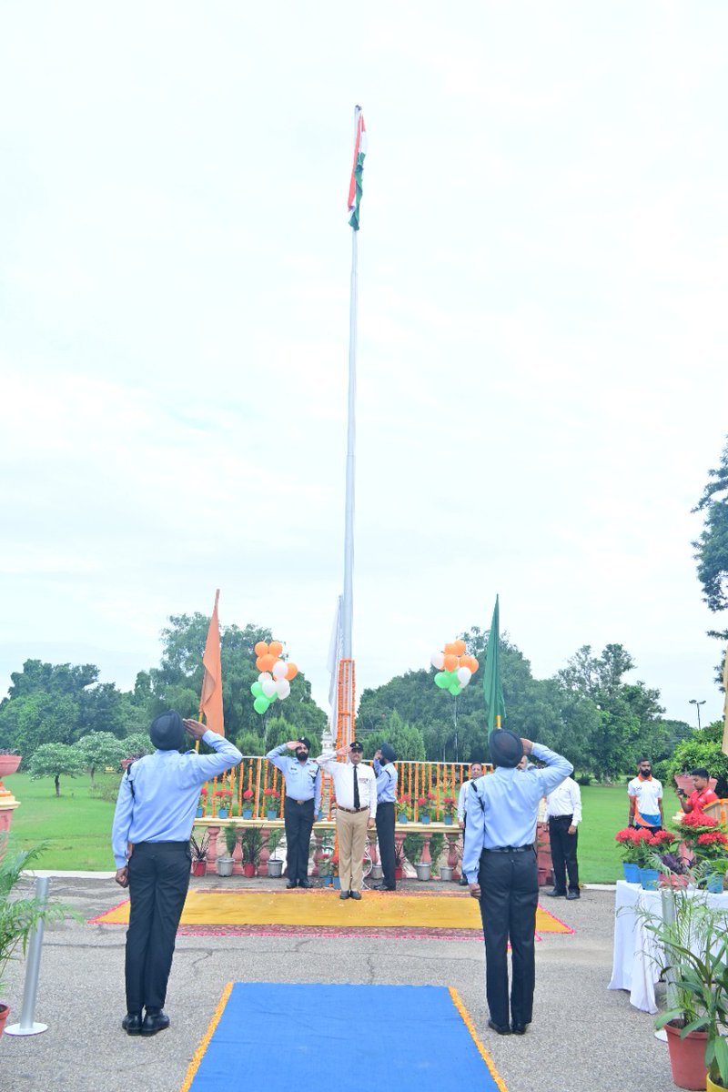 SAI_Patiala's tweet photo. The🇮🇳country is submerged in patriotic fervour! 

SAI NS NIS #Patiala Celebrating 15th Aug 2022Independence day and participating in the Har Ghar Tiranga campaign,75 Azaadi Ka Amrit Mahotsav 13th - 15th Aug 2022.
#HarGharTiranga 
#AmritMahotsav  
Jai Hind🇮🇳 https://t.co/npxd6wrVOn