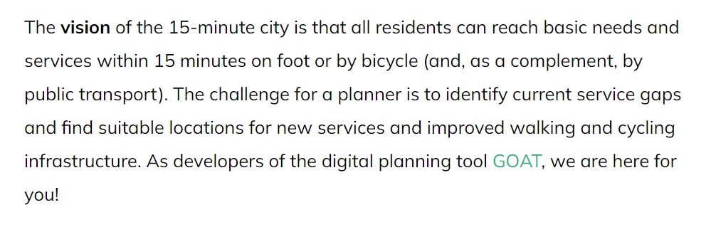 neogeografen's tweet photo. Transportministeriet i Tyskland har bevilliget penge til 3 årig research/framework i "15-minute city" - bl.a. #openstreeetmap vej/stinetværkets data indgår med såkaldte isokrone analyser for gå/cykeafstande https://t.co/FuQRmXGXds https://t.co/xA5F0JYAMN