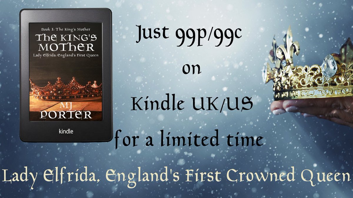 This week's 99p/99c Amazon Kindle UK/US deal is #TheKingsMother, the story of England's first crowned queen and mother of King Æthelred II.

books2read.com/TheKingsMother

#histfic #KindleDeal #TheTenthCentury