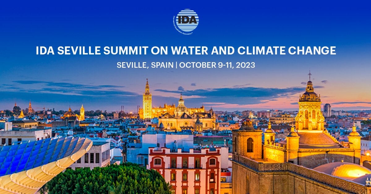 International Desalination Association (IDA) on Twitter "Save the date
