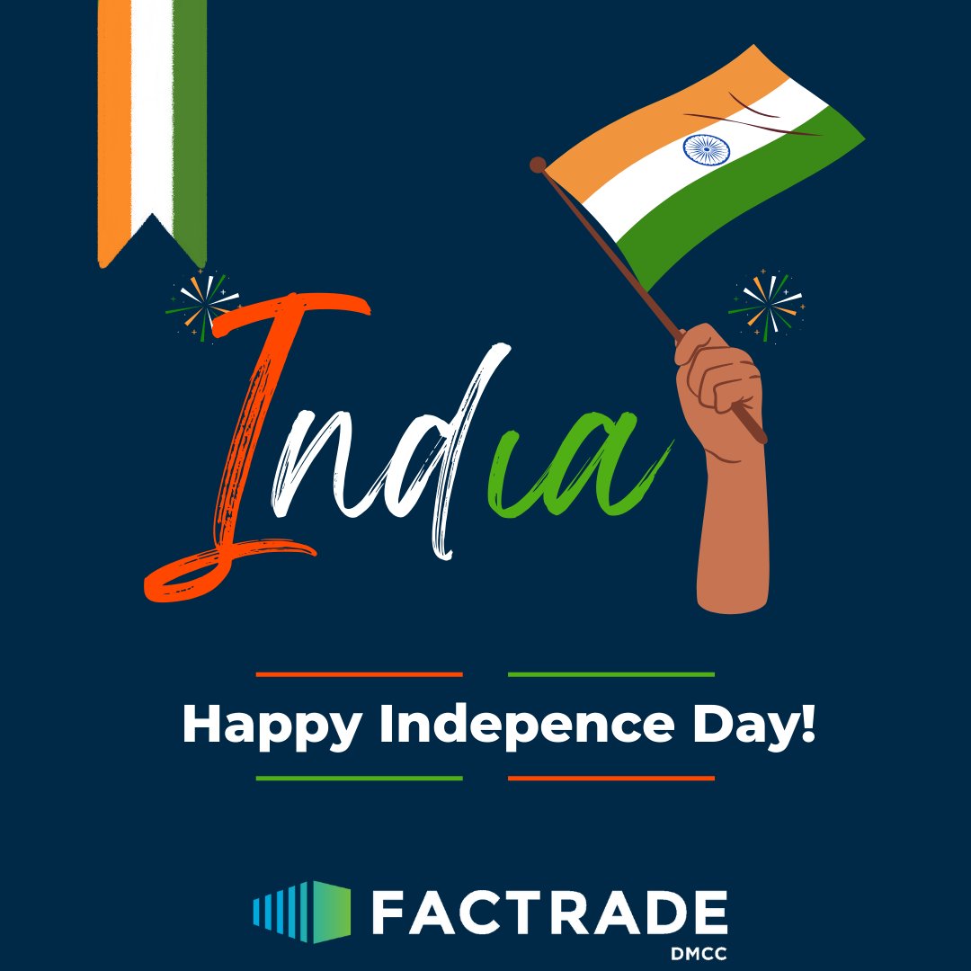 FactradeSupport's tweet photo. Here’s to a future full of understanding, appreciation, and gratitude. 

Factrade DMCC Wishes our Indian Brothers and Sisters a Happy Independence Day!

#indiaindependenceday2022 #india https://t.co/t6aVNZNyqb