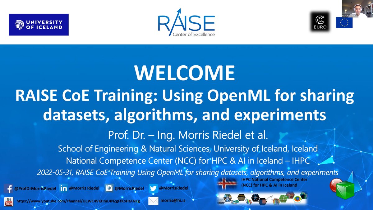 CoeRaise's tweet photo. the last day of our training recording series for the moment
Recording: Using OpenML for sharing datasets, algorithms, and experiments
▶️ https://t.co/Wss2B5L3CY
#HPC #ArtificialIntelligence #MachineLearning #DeepLearning #Engineering #OpenML #algorithms #Science #Training https://t.co/vqBvmzFPoe