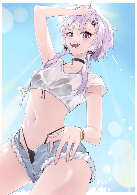 夏x水着ゆかり#結月ゆかり 