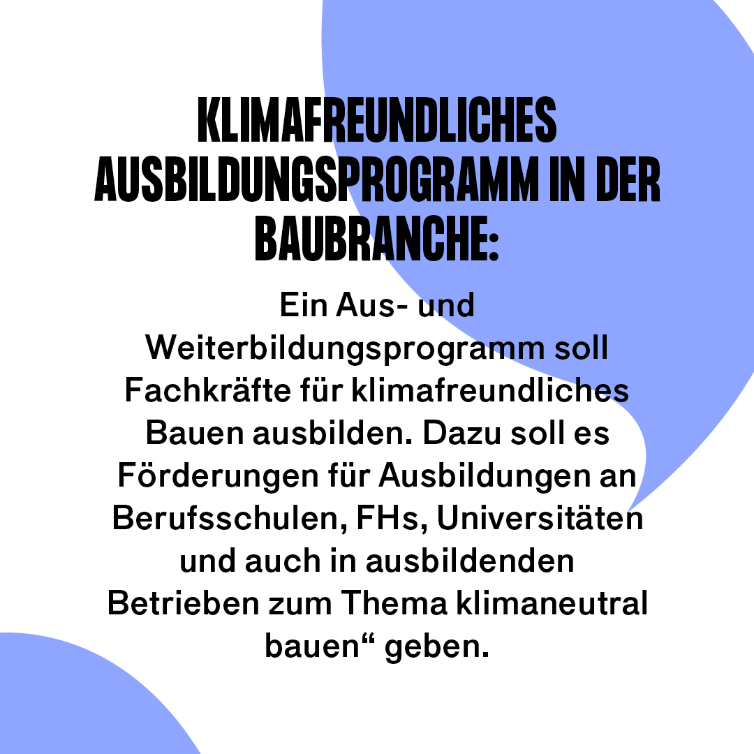 1/2 Zusammen mit Wissenschaftler:innen hat das Team Wohnen Empfehlungen erarbeitet, die Österreich bis 2040 klimafit machen. Diese Empfehlungen sind stark gekürzt dargestellt. Alle Empfehlungen in ihrer Originalformulierung findest du auf klimarat.org