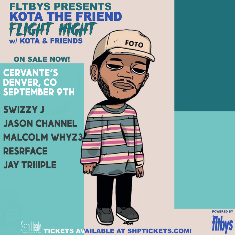 WeBookBands's tweet photo. Grab your tickets early! @KotaTheFriend live in #Denver w/ @SwizzyJ303, #JayChannel, #MalcolmWhyz3, @RSrface &amp; @JayTriiiple at @CervantesDenver Sept. 9th!
Tickets here🎫→ https://t.co/Cdgl9AAI6q