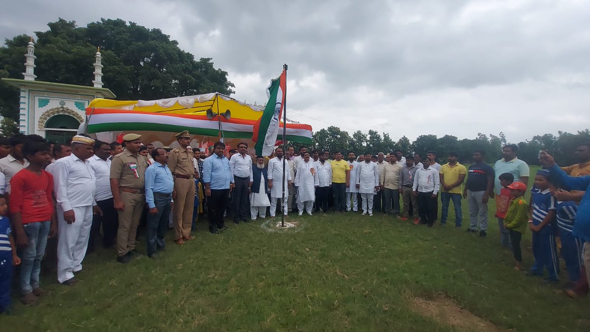 IICF celebrate  Independence Day #15August2022 at Dhannipur vill. Ayodhya.#AzadiMubarak #IndiaAt75