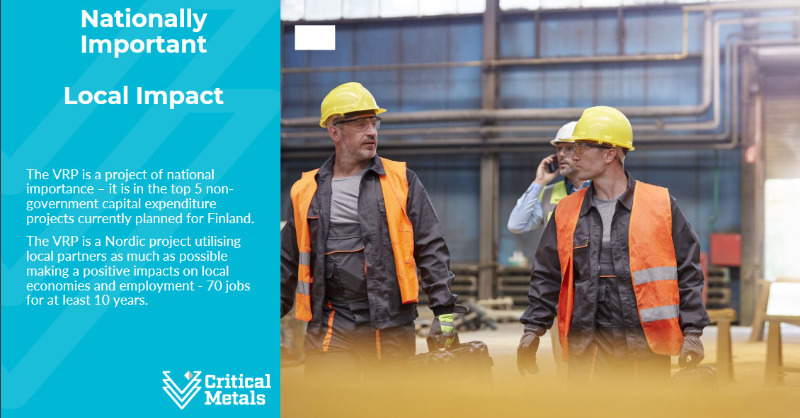 Vanadium_EU's tweet photo. The VRP is a project of national importance – it is in the top 5 non-government capital expenditure projects currently planned for Finland.

#vanadium #vrfb #batteries #Europe #Finland https://t.co/EmKj4hfR0y