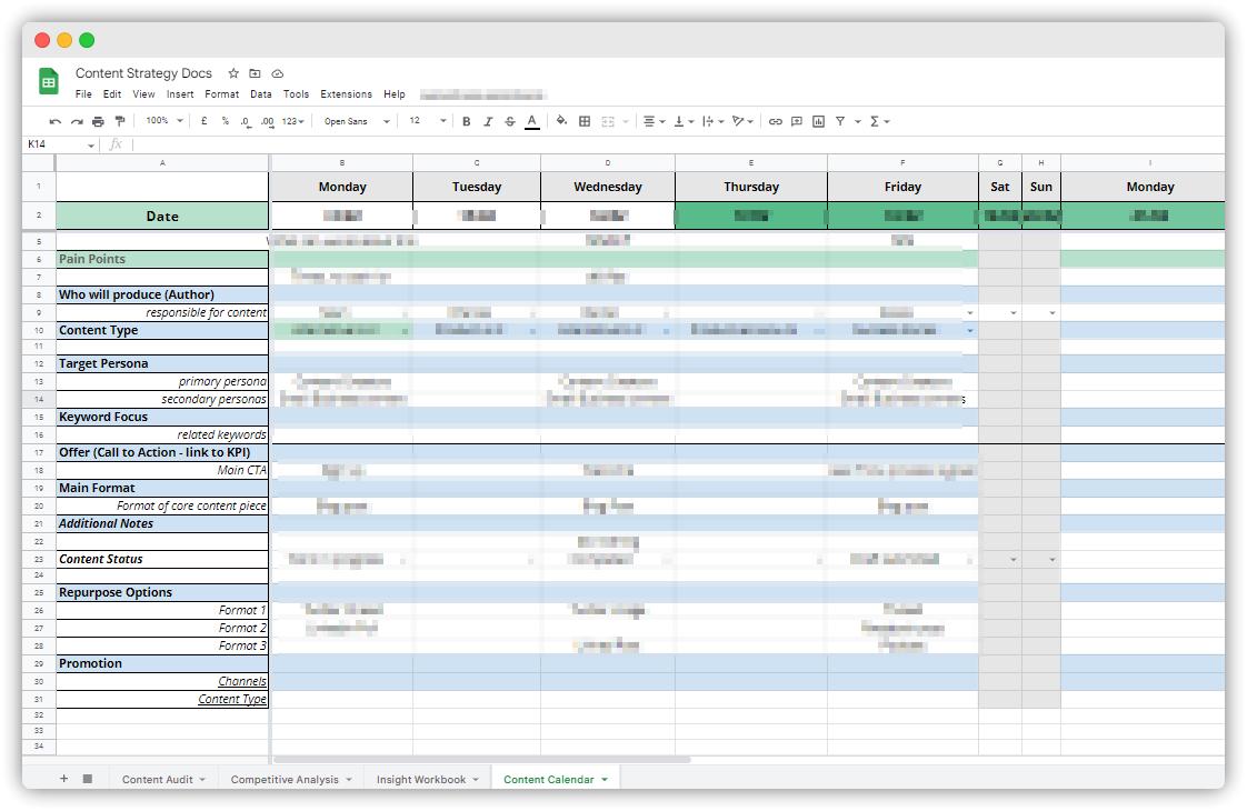 Content Calendar ≠ Content Strategy

Strategy is the Research, Evaluation, and decisions that goes into making a Content Calendar