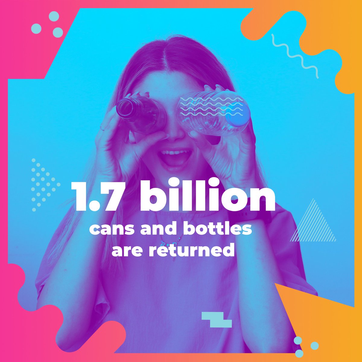 AcoRecycling's tweet image. 1.7 billion cans and bottles are returned ♻️

According to State Of Green, Today, 93 percent of all bottles and cans are recycled so that the aluminum, plastic and glass can be melted and made into new bottles and cans.

#K3SmartReverseVendingMachine #Gamechanger #AcoRecycling