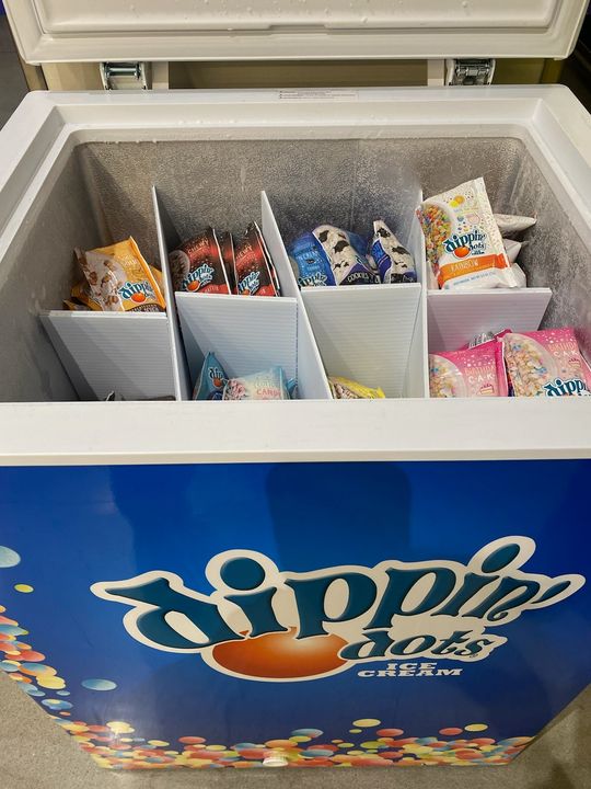 🆕 New - Everybody favorite summer treat, Dippin' Dots! Now in Cosentino's Blue Valley Market