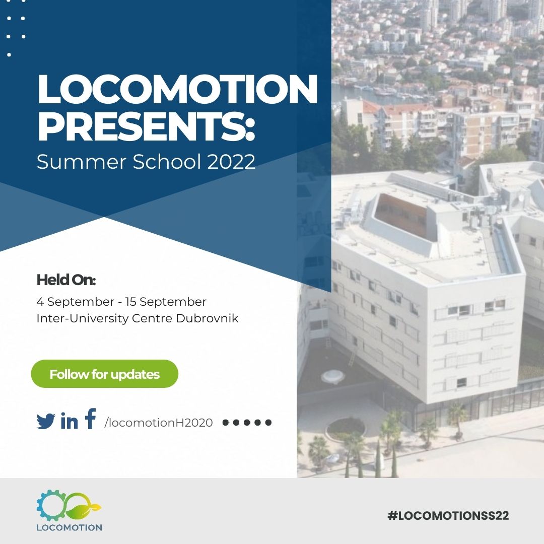 👏💼We're proud to host the #LOCOMOTIONSS22 this #September in Dubrovnik!

🌟🤩The two-week program is jam-packed with amazing speakers, and important topics on #ClimateEmergency, and how to take advantage of the WILIAM's potential.

Learn more 👉 bit.ly/3MQTaZf