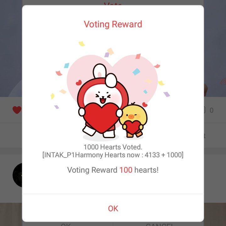 🎉 Congratulations, P1ece!
Done for #P1HARMONY #INTAK
#MixarieKVotesProofs 

Note: Since we're not able to vote on Whosfan, we've decided to cast it on Choeaedol 💗
