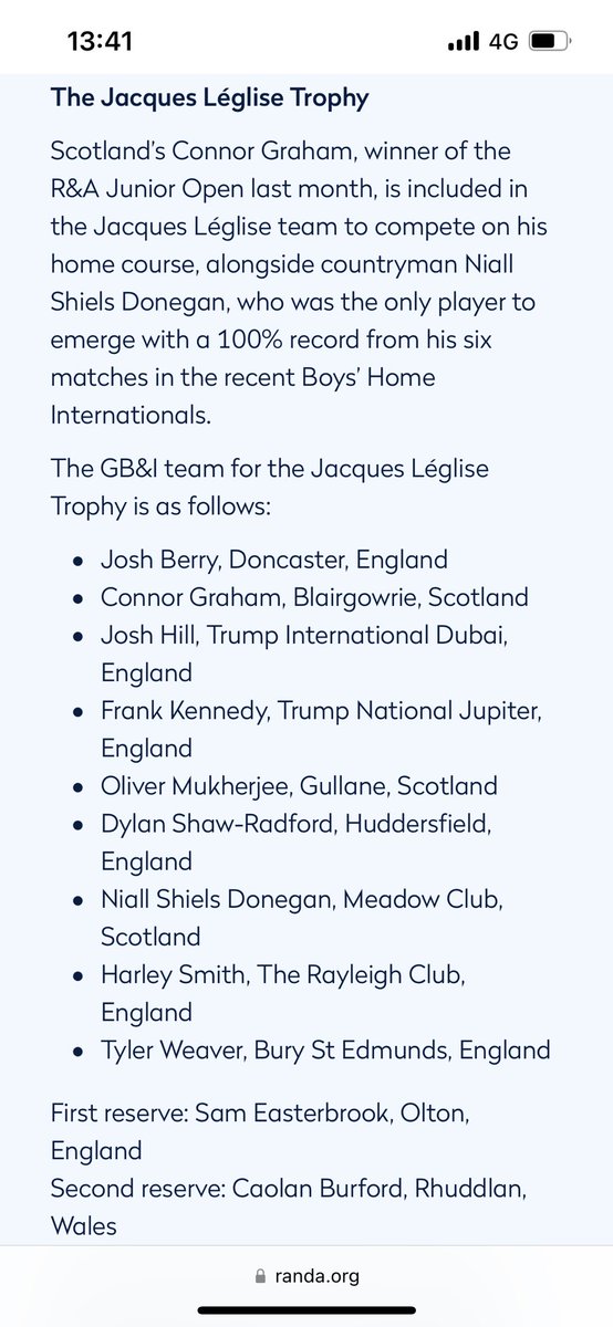 YUGCUK's tweet image. Congratulations ⁦@joshuaberry2005⁩ and ⁦@HuddersfieldGC⁩ Dylan ⁦@ruth_res⁩ both included in GB&amp;amp;I team 👏👏👏👍