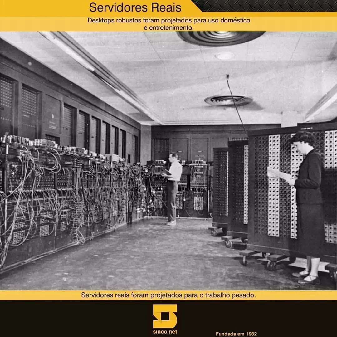 Sinco_Brasil's tweet photo. Em 15 de agosto profissionais da tecnologia de todo o mundo celebram o #DiadaInformatica

A data marca o dia em que John Eckert e John Mauchly apresentaram o #ENIAC , aquele que seria o primeiro equipamento eletrônico chamado de computador no mundo.

https://t.co/tdmY7wfL9z https://t.co/wCuA9rtWKa