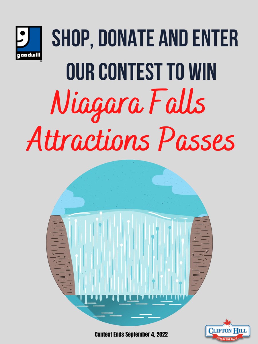 NiagaraGoodwill's tweet photo. Shopping for Back To School or just Treasure Hunting?! Make sure to enter our contest to WIN Niagara Falls Attraction Passes!
#morethanathriftstore #thrift #secondhand #sustainablefashion #shopgood #supportlocal #goodwillfinds #shopgoodshopsmart #backtoschool https://t.co/B60medIOUr