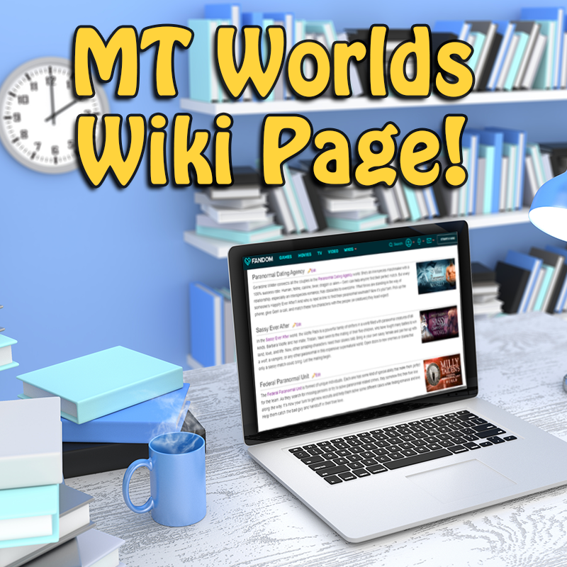 MTWorldsPress's tweet photo. Do you know we have a MT Worlds wiki?

It's updated with the latest releases and links to full book lists by world or author!

https://t.co/nCmya8nUTm https://t.co/43JLxjX4zM