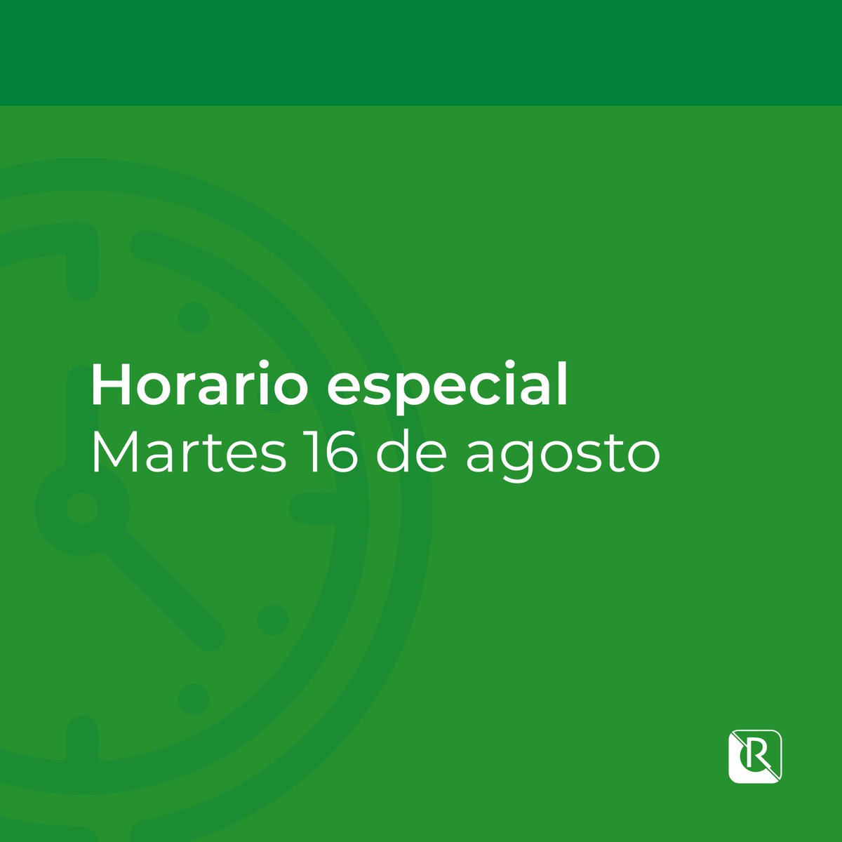 labreferencia's tweet photo. Compartimos con ustedes el horario correspondiente al martes 16 de agosto, con motivo al feriado del Día de la Restauración.
#LabReferencia
#HorariosLabReferencia https://t.co/HQDjaOkHGv