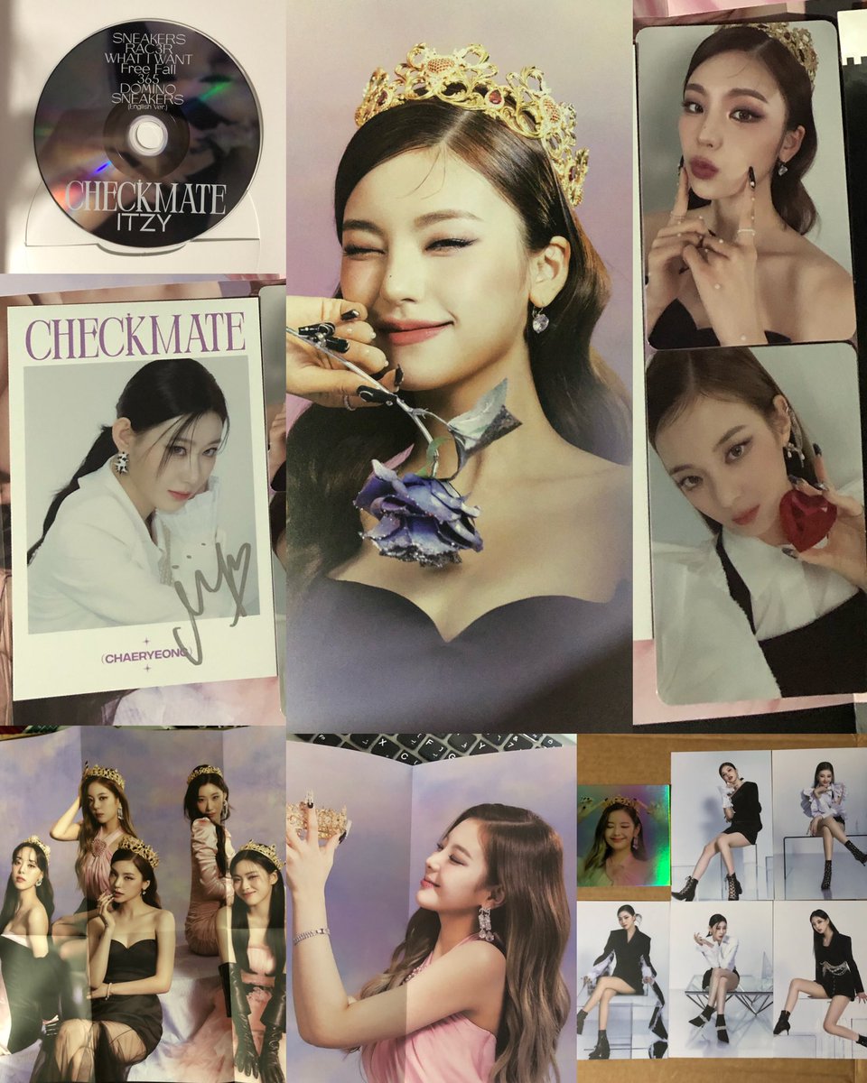 yeahjissi's tweet photo. my pulls from yeji signed version 💖
got chaeryeong signed postcard, yejisu pcs and i am basically a lia magnet ☺️
#MY_CHECKMATE @ITZYofficial
#ITZY #ITZY_CHECKMATE https://t.co/7SwVJ6IGEf