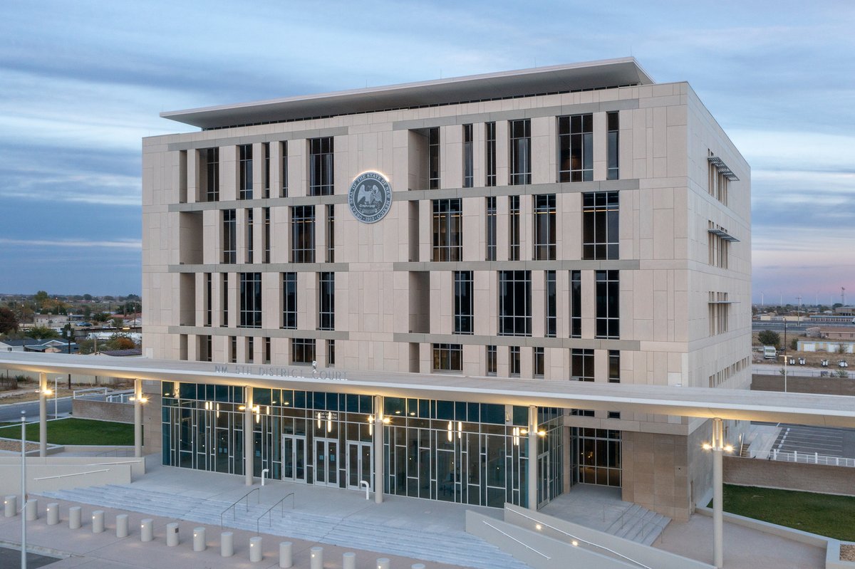 This courthouse in Lovington, NM makes a bold statement w/ Cembrit Patina &amp; MineritHD. The through-color high density fiber cement cladding is well suited for this project and won't require any maintenance or refinishing. 
#cembrit #americanfibercement #fibercement #rainscreen