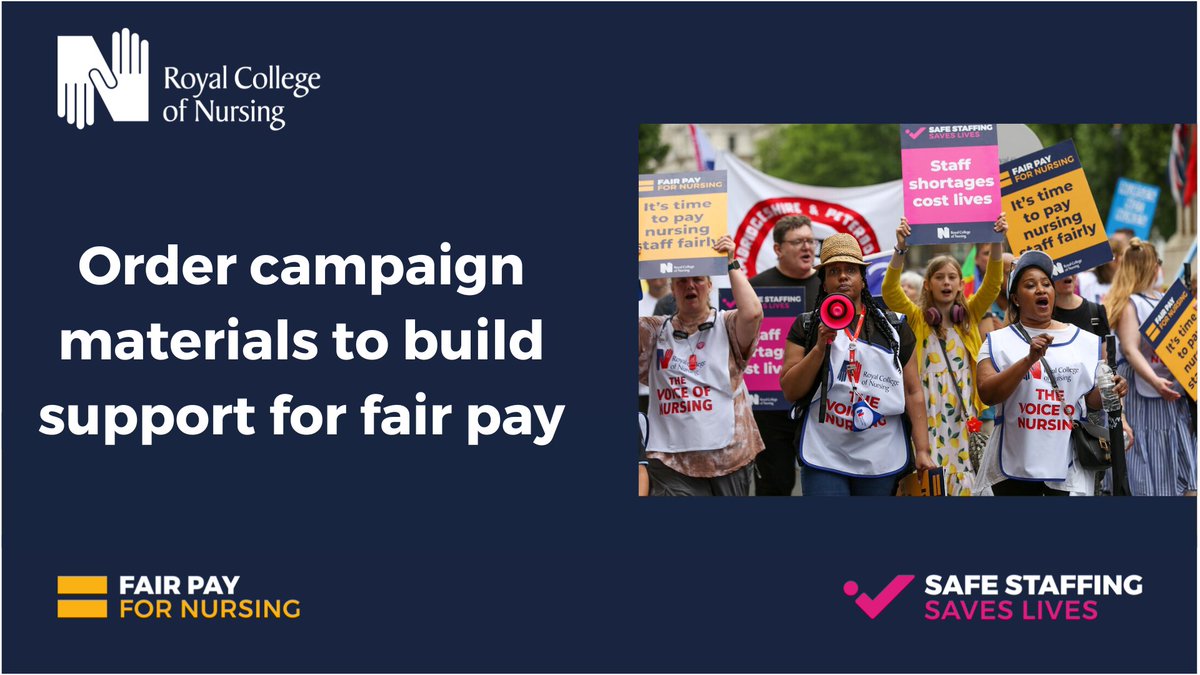 theRCN's tweet photo. The NHS pay awards won't recruit or retain the staff this profession desperately needs. Enough is enough. It's time to ballot on industrial strike action. Order campaign materials and get your colleagues ballot ready: https://t.co/5vLxFWE5lv #FairPayForNursing https://t.co/YyWEKkKZAe