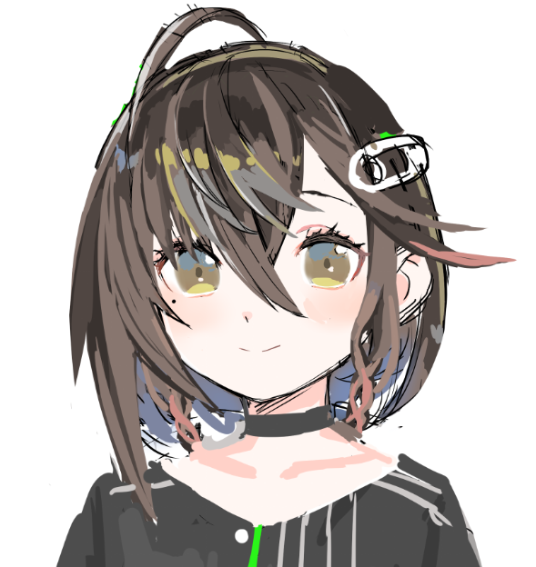 blenderの勉強として髪の毛やってみるか～と思って
ザクザクとイメージを描く
クリンナップは面倒な人なのでいつもザクザクだ 