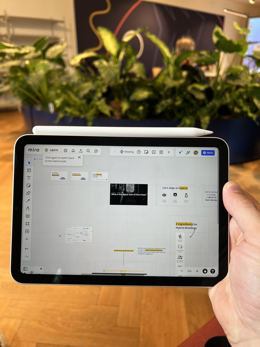 sidvanwijk's tweet photo. Miro on an iPad mini is an awesome experience. @MiroHQ https://t.co/crly5gjuvE