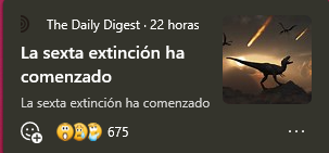 NarshLady's tweet photo. Las noticias de ayer que veo hoy T-T Yo solo quería disfrutar bien de "mis mejores años", y solo he tenido: pandemia, confinamiento, vacunas, guerras, precios altos, ansiedad, lagrimas, distancia y ahora la extinción... #mis24 https://t.co/gkXPVeF4ZA