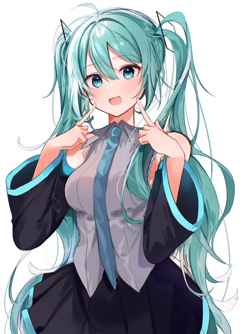 自分が可愛い事を自覚している初音ミク 