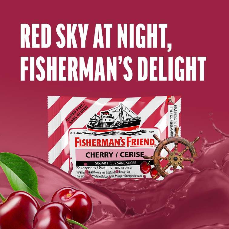 A wise fisherman once said, “A lozenge at dawn helps sore throats be gone.” That fisherman was us. Try Cherry flavour. It works. That’s #TheHonestTruth