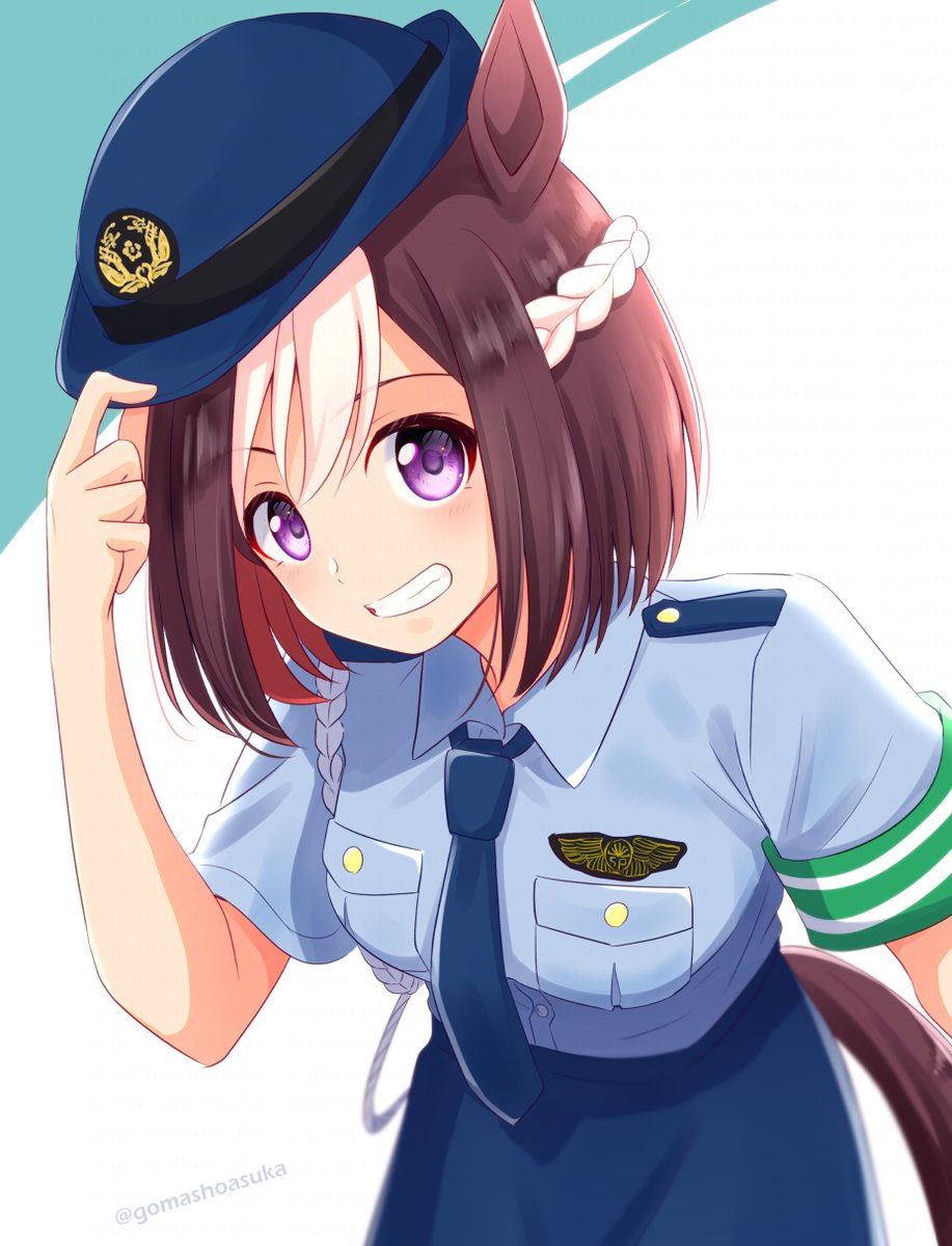スペシャルウィーク(ウマ娘) 「婦警スぺちゃん#ウマ娘 #スペシャルウィーク 」|護摩所あすか@天色ﾀﾞｲｱﾘｰ⑬巻発売中のイラスト