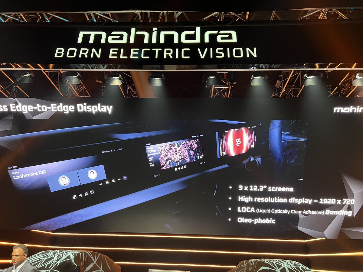 hormazdsorabjee's tweet photo. Mahindra to debut edge-to-edge three screen display in e8 and e9 https://t.co/wz40LSxp9w