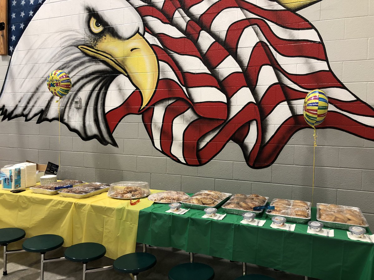 Ready to spoil our teachers! Food, raffle prizes, and so much more. Excited for the first day back!