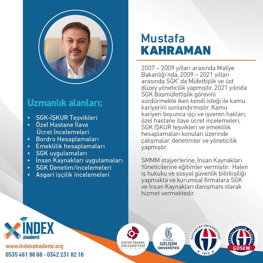 indexakademi's tweet photo. Eğitmen Mustafa KAHRAMAN

İnsan kaynakları uzman yardımcılığı eğitmeni

15 eylül 2022 başlangıç tarihi 45 gün 150 saat eğitim.

#indexakademi #index #egitim https://t.co/fgUcbblFOp