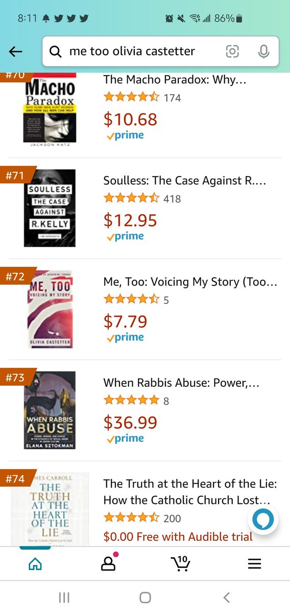 OliviaCastetter's tweet photo. No. 72 in Sociology Books on Abuse?! Hell yeah!

Readers say debut book highlights "the connections between what society teaches young girls and boys and the resulting proliferation of sexual violence."

Me, Too: Voicing My Story (Too Much Book 1) https://t.co/Qap4BRNXik https://t.co/Jhic7tcTaY