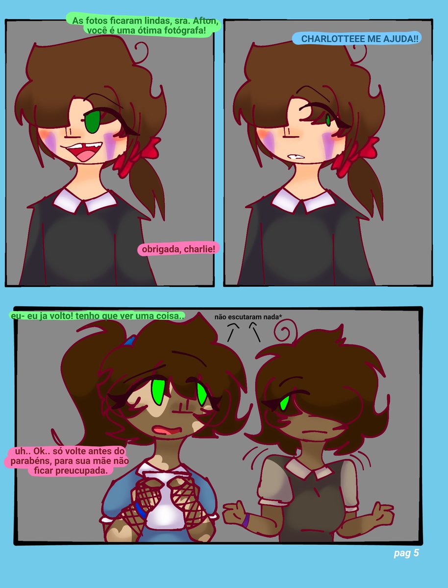 TheWhiteCat___'s tweet photo. charlotte... charlotte...ainda não aprendeu que não é pra tentar ajudar qualquer um? parece que sua bondade não é algo útil as vezes.
-
-
#FNAF #comic #fancomic https://t.co/14MnO56sPF