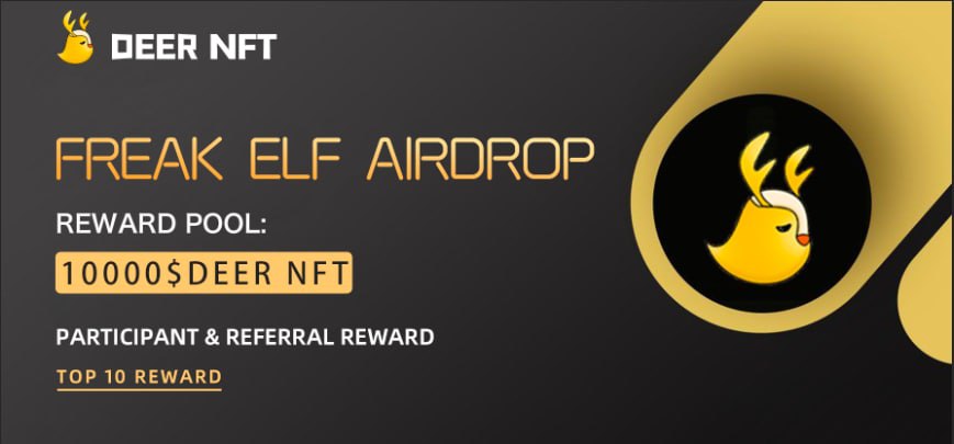 airdropblogs's tweet photo. #Airdrops: DeerNFT (DeerNFT)
Prize Pool: 10,000 DeerNFT ~$100,000
Reward: 1 DeerNFT ~$10
Referral: 0.05 DeerNFT ~$0.5
Winners: 5,000 active users

Airdrop Link: https://t.co/iLChwA0eW1

- Follow @FreakElf_Deer
- Distribution date: Sept 2022

Website: https://t.co/wu5s5OBxiX https://t.co/suyynzIdgC