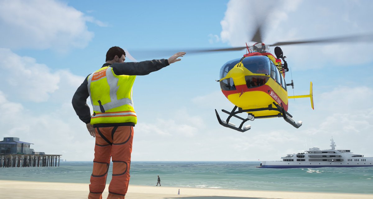 Retour en image 📸

Ce jeudi 04 Août, plusieurs effectifs participaient à une formation Pilote d'hélicoptère sur un EC 145 de la Sécurité Civile ! 🚁
Ils seront prochainement affectés pour garantir notre sécurité depuis les airs ! ☁️

<a href="/PompiersSDCPJ/">Pompiers SDCPJ</a>
#SeriousGame #Simulation #GTAV
