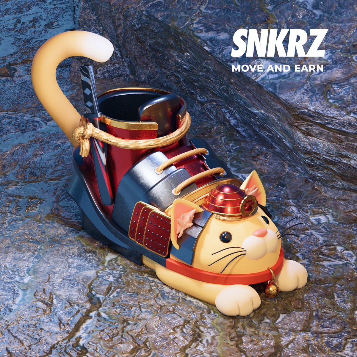 Meeeooow~ a ninja cat😻, master of Cat-Fu, has appeared in the SNKRZ world. Ninja Cat Skin will improve your #SNKRZ performance stat.

Be the #Airdrop winner and 
Get 3 Nijna Cat😺 Skins and SNKRZ NFT 

1️⃣Follow <a href="/theSNKRZ/">SNKRZ</a>
2️⃣Join discord.gg/thesnkrz
3️⃣RT &amp;❤️&amp; Tag 3 Friends